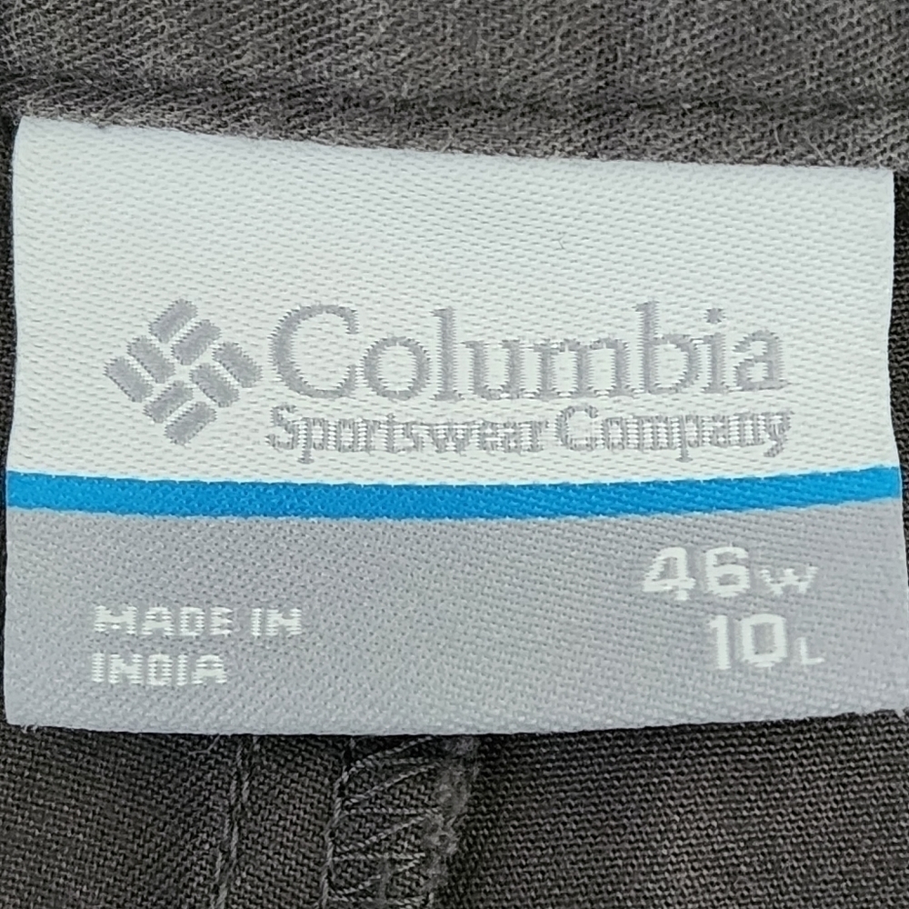Columbia Men's Flat Front Shorts Gray Size 46 x 10 - Picture 4 of 4